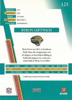 2007 Playoff Absolute Memorabilia - Retail #125 Byron Leftwich Back