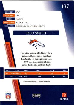 2007 Playoff Absolute Memorabilia - Retail #137 Rod Smith Back