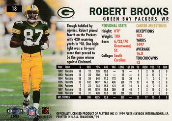1999 Fleer Tradition #18 Robert Brooks Back