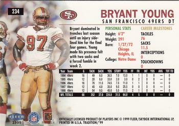 1999 Fleer Tradition #234 Bryant Young Back