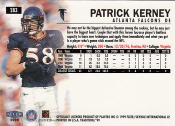 1999 Fleer Tradition #283 Patrick Kerney Back