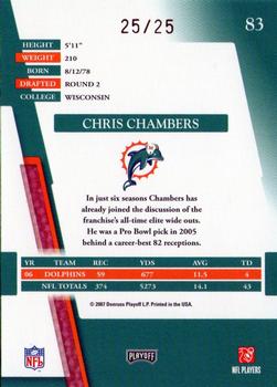 2007 Playoff Absolute Memorabilia - Spectrum Gold #83 Chris Chambers Back