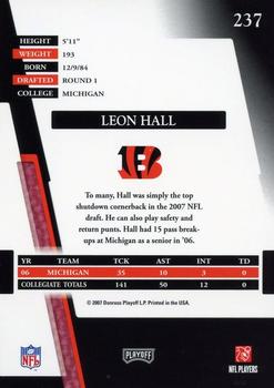 2007 Playoff Absolute Memorabilia - Spectrum Red #237 Leon Hall Back