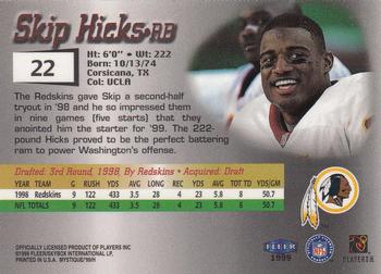 1999 Fleer Mystique #22 Skip Hicks Back