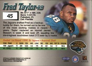 1999 Fleer Mystique #45 Fred Taylor Back