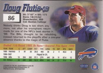 1999 Fleer Mystique #86 Doug Flutie Back