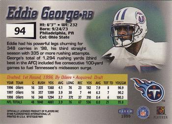 1999 Fleer Mystique #94 Eddie George Back