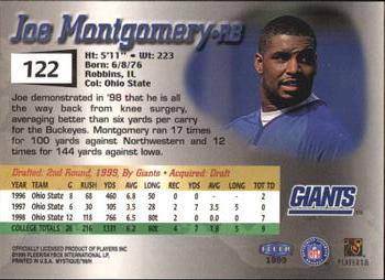 1999 Fleer Mystique #122 Joe Montgomery Back