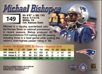 1999 Fleer Mystique #149 Michael Bishop Back