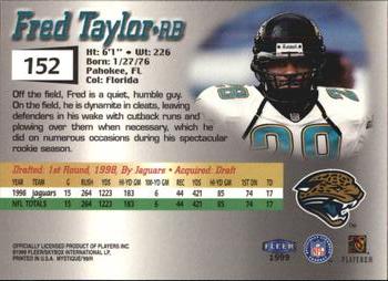 1999 Fleer Mystique #152 Fred Taylor Back