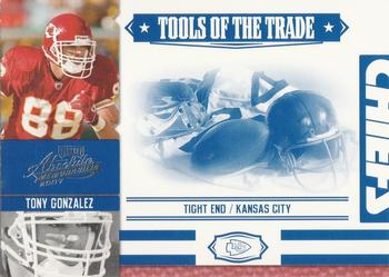 2007 Playoff Absolute Memorabilia - Tools of the Trade Blue #TOT-138 Tony Gonzalez Front