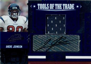 2007 Playoff Absolute Memorabilia - Tools of the Trade Material Autographs Blue #TOT-7 Andre Johnson Front