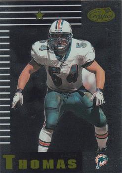 1999 Leaf Certified #52 Zach Thomas Front