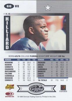 1999 Leaf Certified #66 Ike Hilliard Back