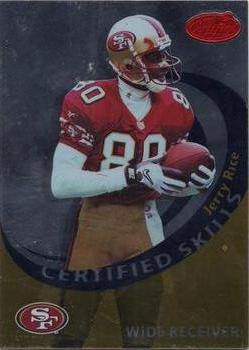 1999 Leaf Certified - Certified Skills #CS-5 Jerry Rice / Randy Moss Front