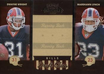 2007 Playoff Contenders - Draft Class #DC-5 Dwayne Wright / Marshawn Lynch Front