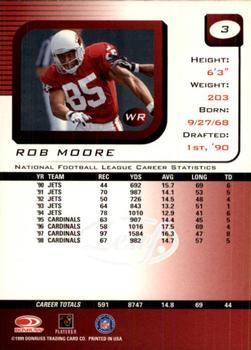 1999 Leaf Rookies & Stars #3 Rob Moore Back