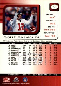 1999 Leaf Rookies & Stars #7 Chris Chandler Back