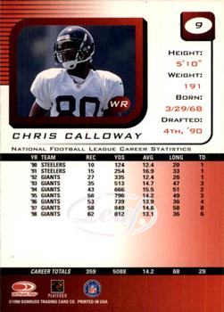 1999 Leaf Rookies & Stars #9 Chris Calloway Back