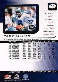 1999 Leaf Rookies & Stars #56 Troy Aikman Back