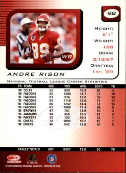 1999 Leaf Rookies & Stars #98 Andre Rison Back
