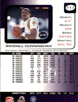 1999 Leaf Rookies & Stars #111 Randall Cunningham Back