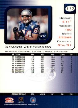 1999 Leaf Rookies & Stars #117 Shawn Jefferson Back