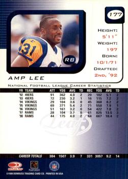 1999 Leaf Rookies & Stars #177 Amp Lee Back
