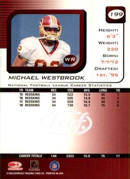 1999 Leaf Rookies & Stars #199 Michael Westbrook Back