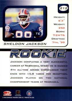 1999 Leaf Rookies & Stars #212 Sheldon Jackson Back