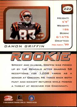 1999 Leaf Rookies & Stars #222 Damon Griffin Back