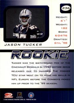 1999 Leaf Rookies & Stars #236 Jason Tucker Back