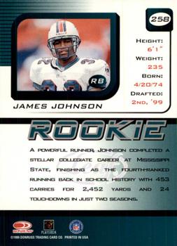 1999 Leaf Rookies & Stars #258 James Johnson Back