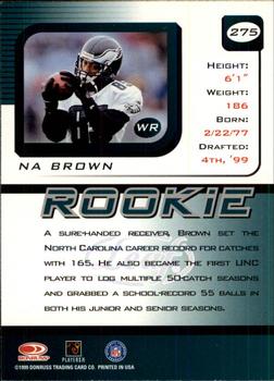 1999 Leaf Rookies & Stars #275 Na Brown Back