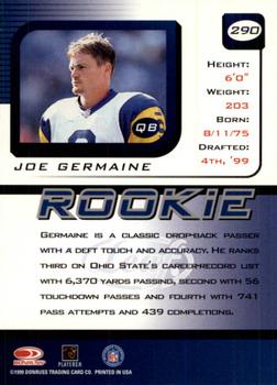 1999 Leaf Rookies & Stars #290 Joe Germaine Back