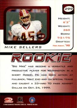1999 Leaf Rookies & Stars #299 Mike Sellers Back