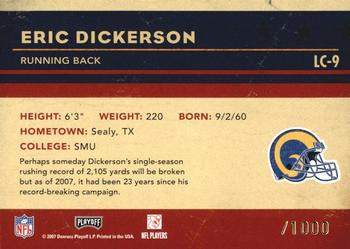 2007 Playoff Contenders - Legendary Contenders #LC-9 Eric Dickerson Back