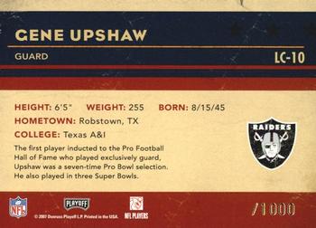 2007 Playoff Contenders - Legendary Contenders #LC-10 Gene Upshaw Back