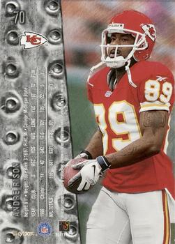 1999 SkyBox Metal Universe #70 Andre Rison Back