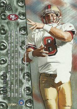 1999 SkyBox Metal Universe #178 Steve Young Back