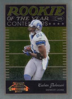 2007 Playoff Contenders - ROY Contenders Gold Holofoil #ROY-8 Calvin Johnson Front