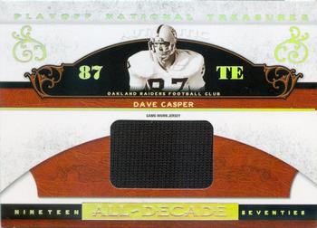 2007 Playoff National Treasures - All Decade Material #AD-DC Dave Casper Front