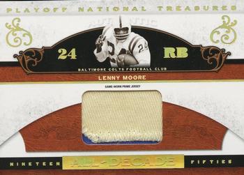 2007 Playoff National Treasures - All Decade Material Jumbo Prime #AD-LM Lenny Moore Front