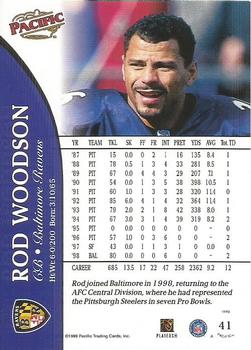 1999 Pacific #41 Rod Woodson Back