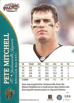 1999 Pacific #184 Pete Mitchell Back