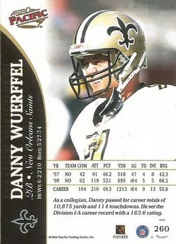 1999 Pacific #260 Danny Wuerffel Back