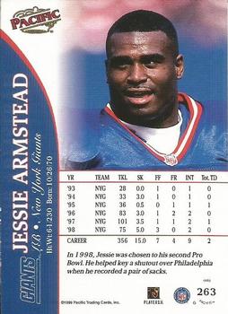 1999 Pacific #263 Jessie Armstead Back