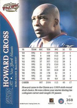 1999 Pacific #268 Howard Cross Back