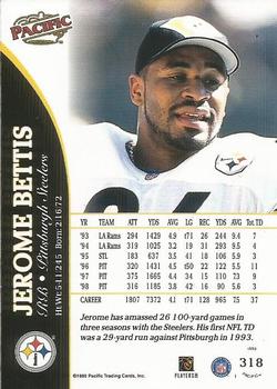 1999 Pacific #318 Jerome Bettis Back