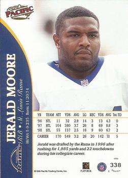 1999 Pacific #338 Jerald Moore Back
